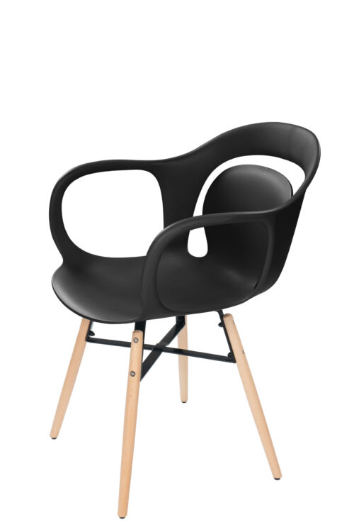 Stuhl Chuck 110 4er-Set Schwarz