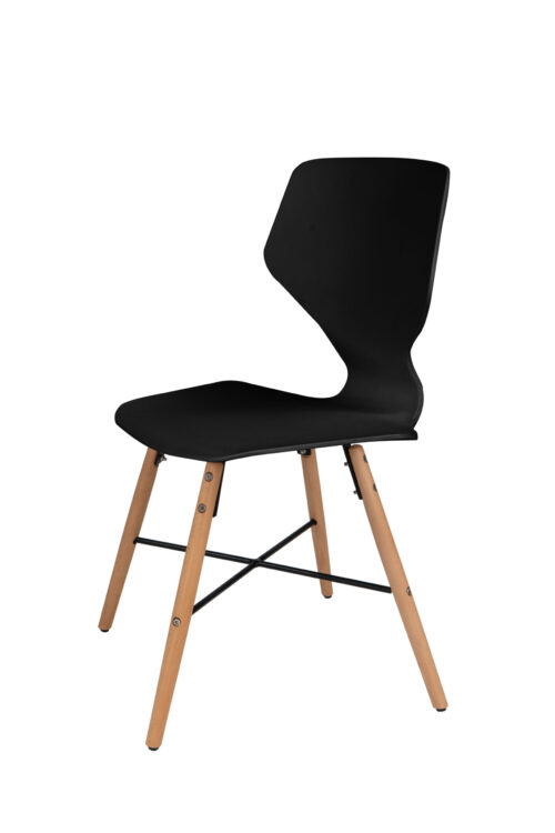 Stuhl Charlie 110 4er-Set Schwarz