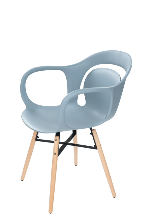 Stuhl Chuck 110 4er-Set Graublau