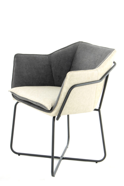 Stuhl Marietta 110 Anthrazit / Creme