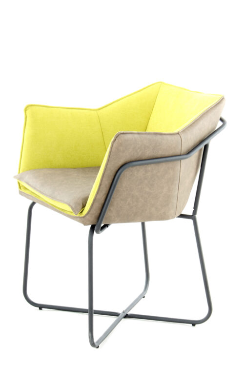 Stuhl Marietta 110 Grün / Taupe