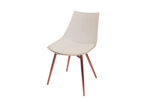 Stuhl Dakota 410 4er-Set Beige / Kupfer