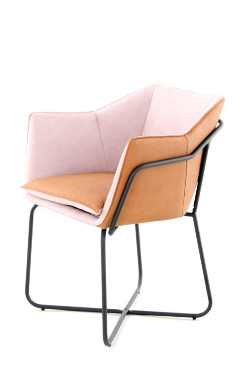 Stuhl Marietta 110 Pastellviolett / Terrakotta