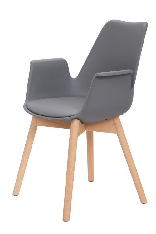 Stuhl Chaplin 110 2er-Set Grau