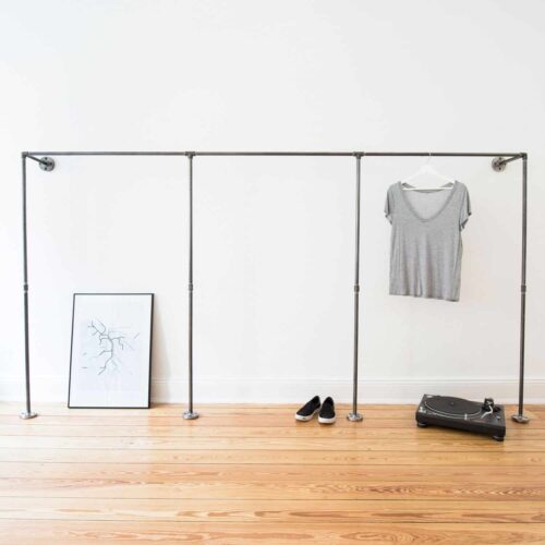 Offener Industrial Design Kleiderschrank - Wasserrohr - Möbel aus Rohren