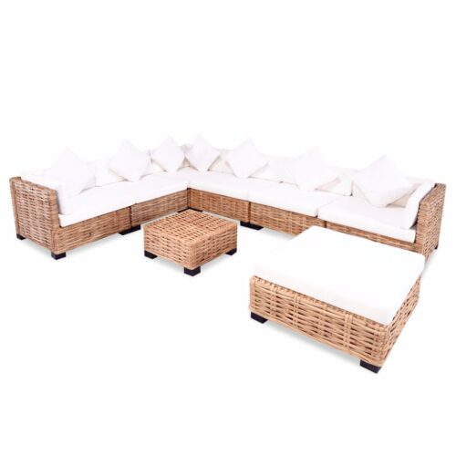 Sofagarnitur natürliches Rattan