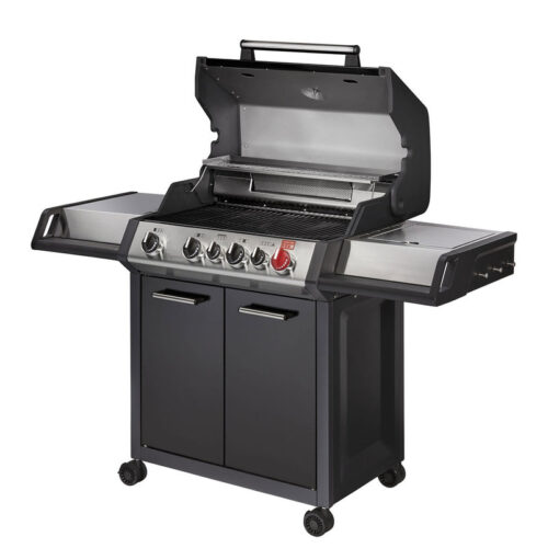 Gasgrill 'Monroe Black PRO 4 IK Turbo', schwarz