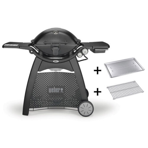 Weber® Gasgrill Q® 3200 schwarz Station, mit Hitzeschild und Bratenrost