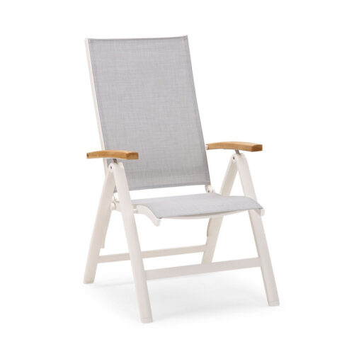 Klappsessel Cavalese / weiß, bequem, pflegeleicht, schlicht