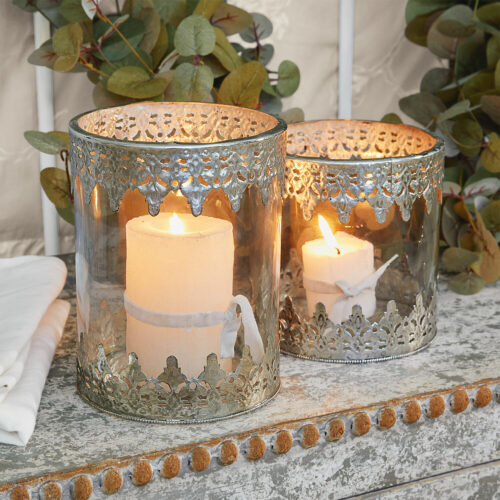 Windlicht 2er Set Lauriane - Loberon