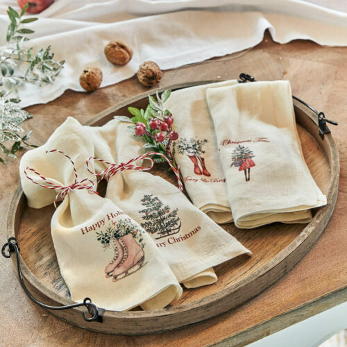 Serviette 4er Set Merry & Bright - Loberon