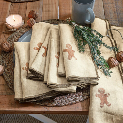 Serviette 6er Set Gingerbread - Loberon