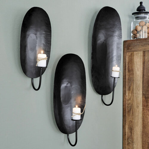 Wandkerzenhalter 3er Set Lappion - Loberon