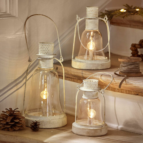 LED-Laterne 3er Set Fitou - Loberon