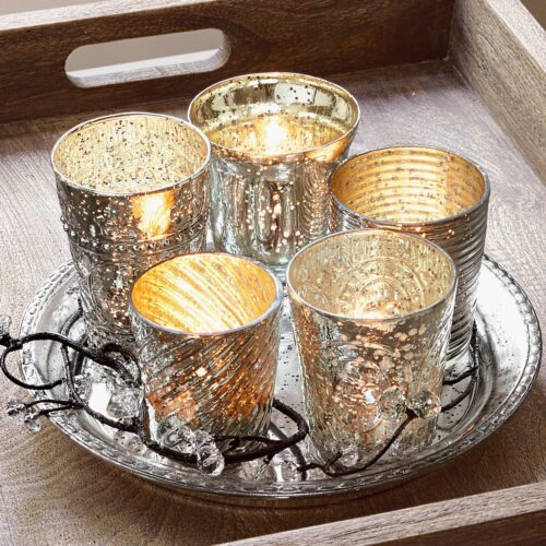 Tablett mit Teelichtern Tilli - Loberon