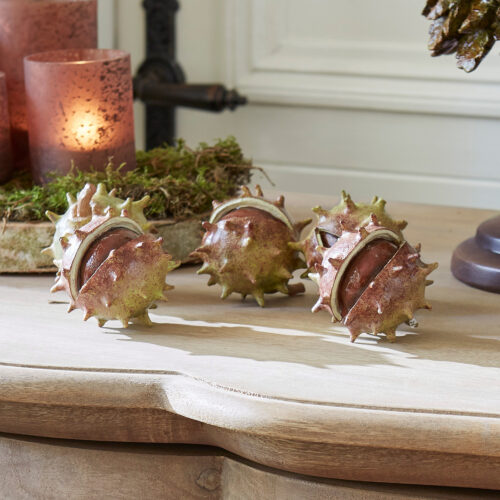 Deko-Kastanie 5er Set Léo - Loberon