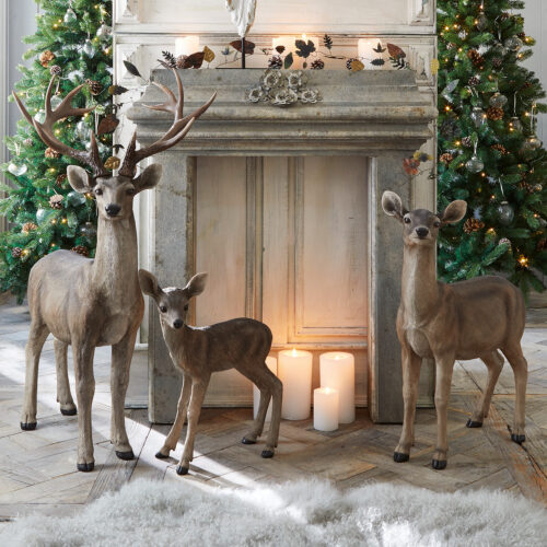 Hirsch mit Reh und Kitz Olsen - Loberon