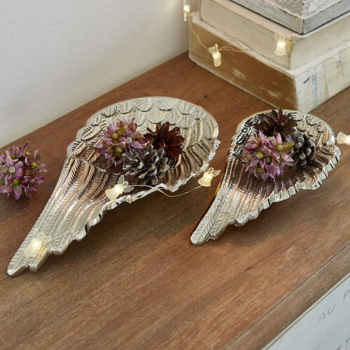 Engelsflügel 2er Set Silver - Loberon