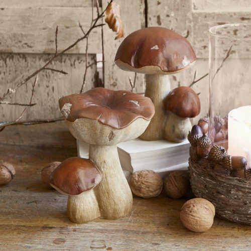 Deko-Pilz 2er Set Beenie - Loberon