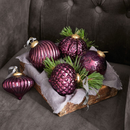 Weihnachtsschmuck 5er Set Sambre - Loberon