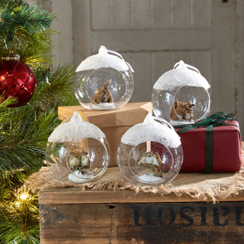 Weihnachtsschmuck 4er Set Animals - Loberon