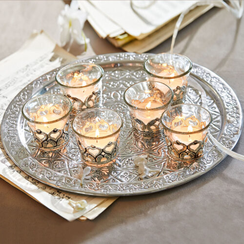 Tablett mit Windlichtern Vitessa - Loberon