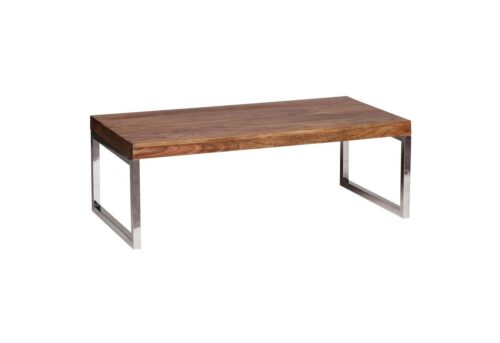 Wohnling Couchtisch »WL1.307«, GUNA Massiv-Holz Sheesham 120cm breit Wohnzimmer-Tisch Design dunkel-braun Landhaus-Stil Beistelltisch