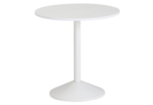 Wohnling Beistelltisch »WL5.984«, Design Weiß Holz Optik Rund Ø 48cm Kleiner Couchtisch Moderner Wohnzimmertisch Sofatisch