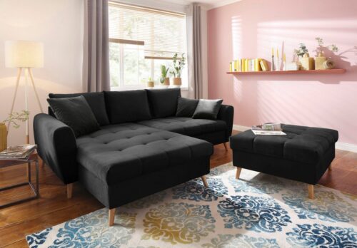 Home affaire Ecksofa »Penelope Luxus«, mit besonders hochwertiger Polsterung für bis zu 140 kg pro Sitzfläche