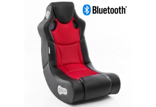 Wohnling Gaming Chair »WL8.008BT«, Soundchair in Schwarz Rot mit Bluetooth Musiksessel mit eingebauten Lautsprechern Multimediasessel für Gamer Musiksessel 2.1 Soundsystem - Subwoofer Music Gaming Rocker