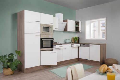 RESPEKTA Winkelküche »York«, mit E-Geräten, Breite 340 x 172 cm