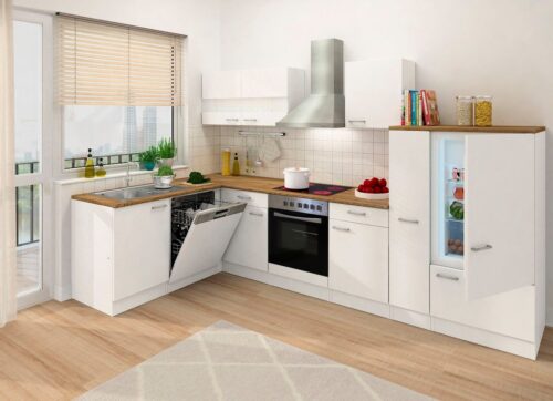 RESPEKTA Winkelküche »Hamm«, mit E-Geräten, Stellbreite 310 x 172 cm