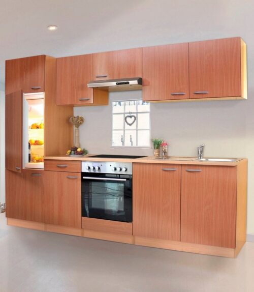 RESPEKTA Küchenzeile »Basic«, mit Glaskeramik-Kochfeld, Breite 270 cm