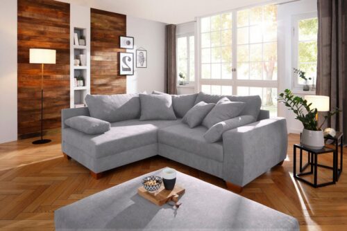 Home affaire Ecksofa »Helena Luxus«, mit besonders hochwertiger Polsterung für bis zu 140 kg pro Sitzfläche, auch in Cord-Bezug, incl. 2 Nierenkissen und 3 Zierkissen