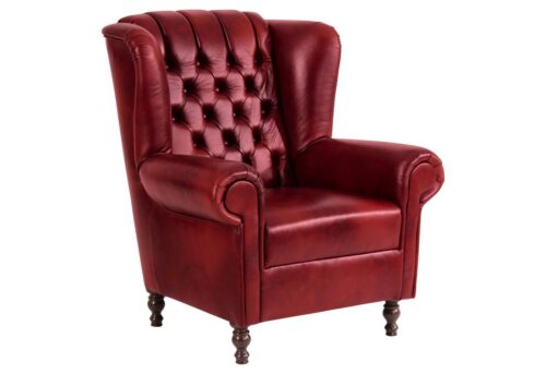 Max Winzer® Sessel »Vary«, Ohrenbackensessel Echtleder