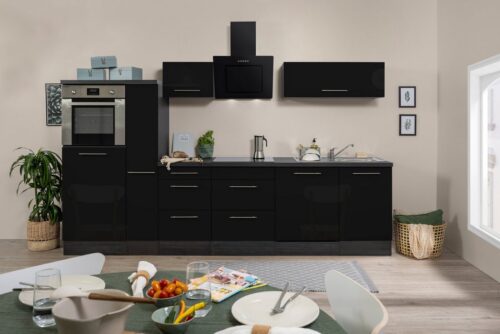 RESPEKTA Küchenzeile »RP310«, mit E-Geräten, Breite 310 cm