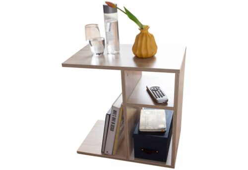 Wohnling Beistelltisch »Beistelltisch 50x50x30 cm Holz Sonoma Design Anstelltisch Sofa Couchtisch klein modern Kleiner Wohnzimmertisch eckig Sofatisch Ablagetisch hoch Schmaler Tisch Wohnzimmer«