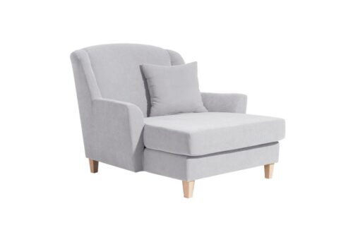 Max Winzer® Sessel »Judith«, Big-Sessel inkl. 1x Zierkissen 55x55cm Velours