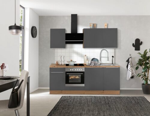 RESPEKTA Küchenzeile »Safado«, hochwertige Ausstattung wie Soft Close Funktion, schnelle Lieferzeit, Breite 220 cm