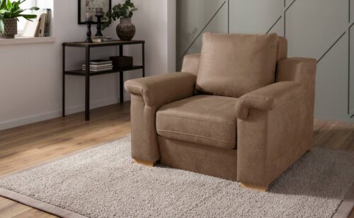 Home affaire Polstergarnitur »Tiny November«, (2-tlg), Verwandlungssessel: Hocker im Sessel integriert, Breite 112 cm