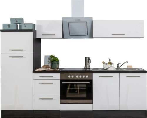 RESPEKTA Küchenzeile »RP270«, mit E-Geräten, Breite 270 cm