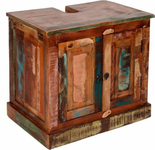 SIT Waschbeckenunterschrank »Riverboat« aus recyceltem Altholz, Shabby Chic, Vintage