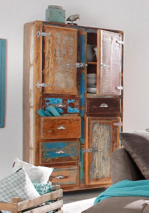 SIT Stauraumschrank »Fridge« Höhe 190 cm, Shabby Chic, Vintage