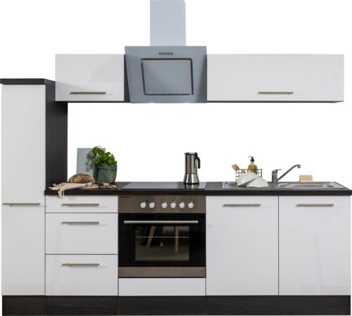 RESPEKTA Küchenzeile »RP240«, mit E-Geräten, Breite 240 cm