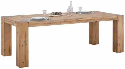 Home affaire Esstisch »Maggie«, aus massivem Akazienholz, in drei verschiedene Tischbreiten und zwei unterschiedlichen Beinstärken