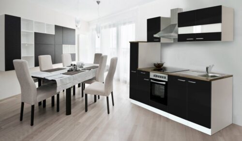 RESPEKTA Küchenzeile, mit E-Geräten, Breite 240 cm