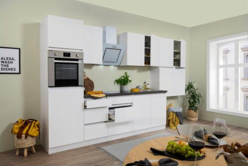 RESPEKTA Küchenzeile »Boston«, mit E-Geräten, Breite 370 cm