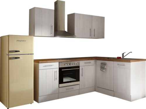 RESPEKTA Winkelküche »Ulm«, mit E-Geräten, Stellbreite 220 x 172 cm