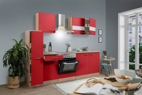 RESPEKTA Küchenzeile, mit E-Geräten, Breite 240 cm