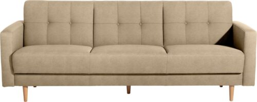 Max Winzer® 3-Sitzer »Jesper«, Schlafsofa mit Knopfheftung im Rücken, inklusive Bettkasten